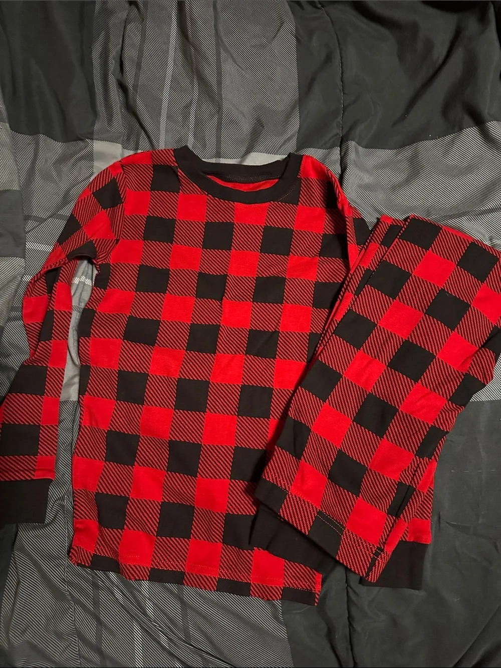 Carter's Red and Black Buffalo Plaid Kids Pajama Set